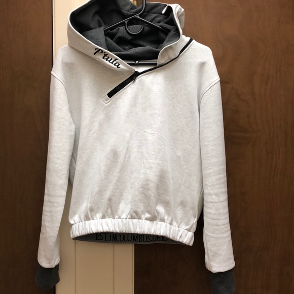 P'tula Tops - Ptula Jordan Huddle Up Hoodie - Marbled White - M